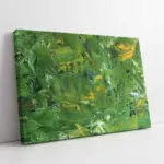 Yeşil Ve Sarı Soyut | Kanvas Tablo | Cam Tablo | Mdf Tablo | B07004