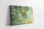 Yeşil Ve Sarı Soyut | Kanvas Tablo | Cam Tablo | Mdf Tablo | B07008