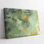 Yeşil Ve Sarı Soyut | Kanvas Tablo | Cam Tablo | Mdf Tablo | B07008