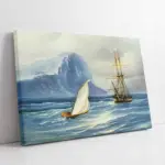Deniz Ve Tekne | Kanvas Tablo | Cam Tablo | Mdf Tablo | B08004