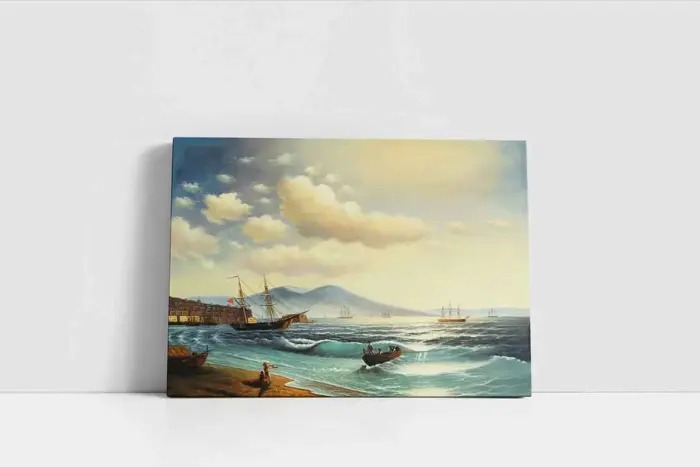Deniz Ve Tekne | Kanvas Tablo | Cam Tablo | Mdf Tablo | B08005 - Görsel 2