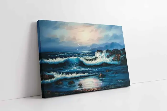 Dalgalı Deniz | Kanvas Tablo | Cam Tablo | Mdf Tablo | B08006 - Görsel 1