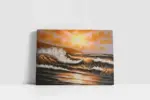 Dalgalı Deniz | Kanvas Tablo | Cam Tablo | Mdf Tablo | B08007 - Görsel 2