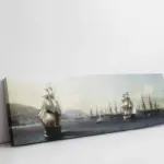 Sıra Sıra Dizilmiş Kayık | Kanvas Tablo | Cam Tablo | Mdf Tablo | B08014