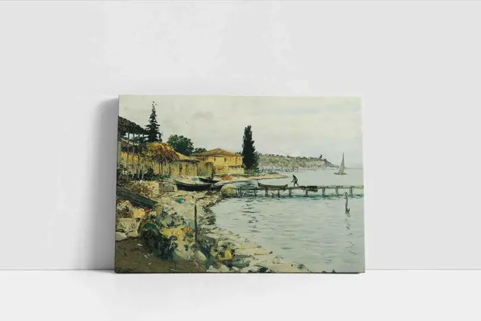 İskele Manzara | Kanvas Tablo | Cam Tablo | Mdf Tablo | B08038 - Görsel 2