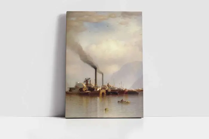 Fabrika Dumanları | Kanvas Tablo | Cam Tablo | Mdf Tablo | B08048 - Görsel 2