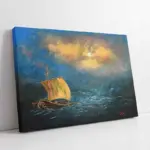 Yelkenli Tekne | Kanvas Tablo | Cam Tablo | Mdf Tablo | B08055