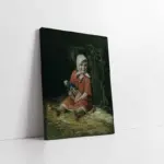 Oturan Kız Çocuğu | Kanvas Tablo | Cam Tablo | Mdf Tablo | B09011