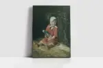 Oturan Kız Çocuğu | Kanvas Tablo | Cam Tablo | Mdf Tablo | B09011 - Görsel 2