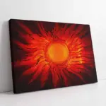 Soyut Güneş | Kanvas Tablo | Cam Tablo | Mdf Tablo | B09017