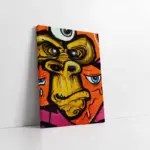 Maymun | Kanvas Tablo | Cam Tablo | Mdf Tablo | B09019