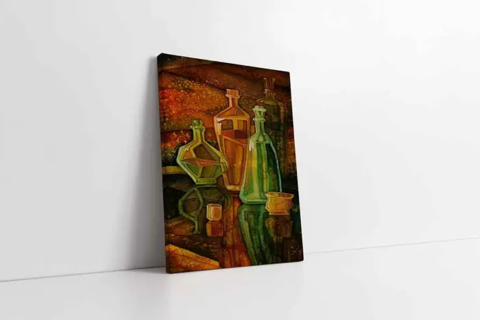 Şişeler | Kanvas Tablo | Cam Tablo | Mdf Tablo | B09048 - Görsel 1