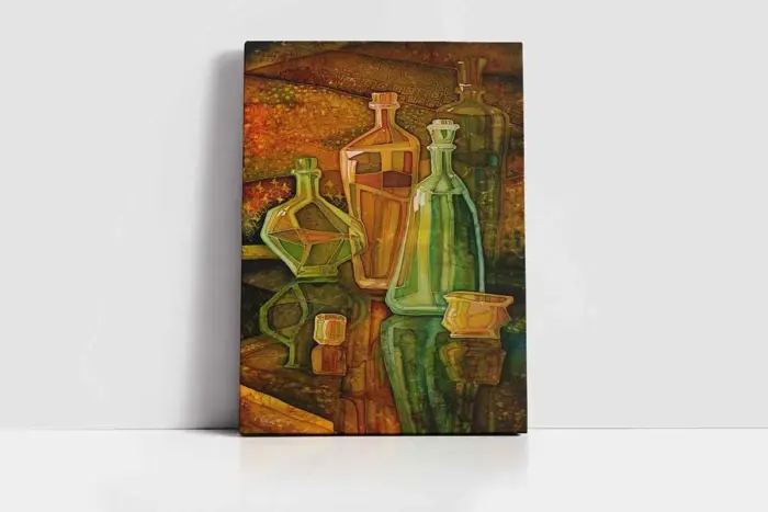 Şişeler | Kanvas Tablo | Cam Tablo | Mdf Tablo | B09048 - Görsel 2