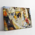 Venedikte Rüzgarlı Bir Gün Ettore Tito | Kanvas Tablo | Cam Tablo | Mdf Tablo | B09055