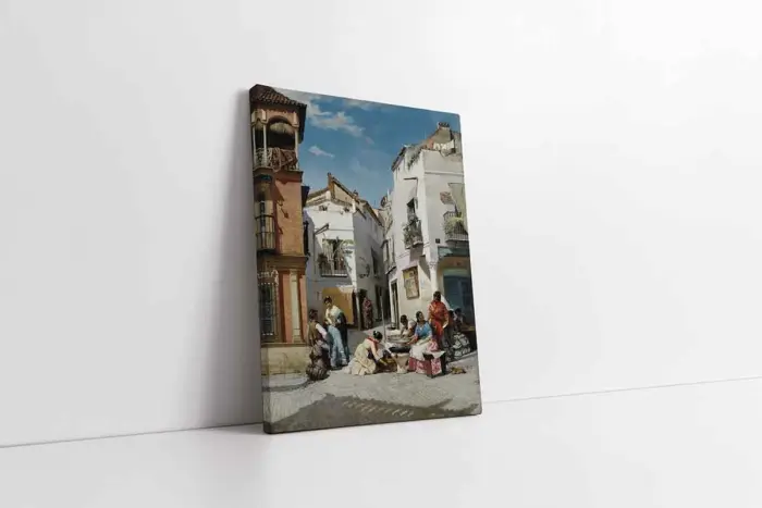 Sevilladaki Çörek Satıcıları Manuel Wssel De Guimbarda | Kanvas Tablo | Cam Tablo | Mdf Tablo | B09056 - Görsel 1