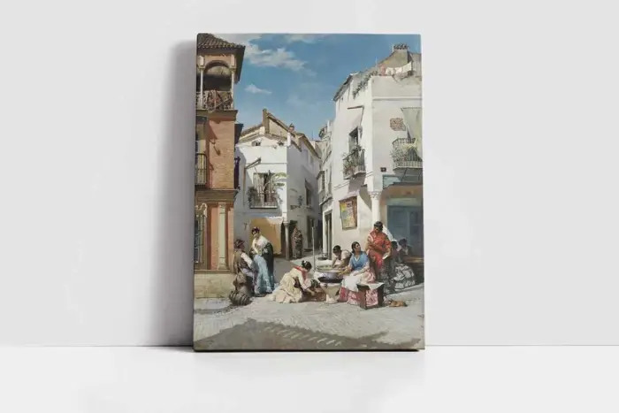 Sevilladaki Çörek Satıcıları Manuel Wssel De Guimbarda | Kanvas Tablo | Cam Tablo | Mdf Tablo | B09056 - Görsel 2