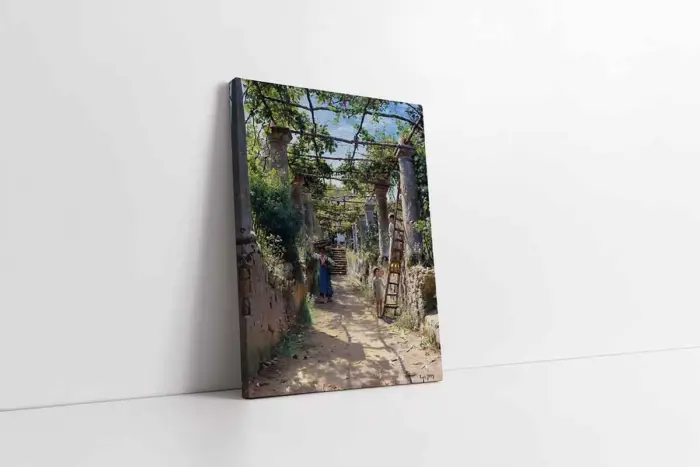 Bir İtalyan Çardağının Gölgesinde Peder Mork Monsted | Kanvas Tablo | Cam Tablo | Mdf Tablo | B09063 - Görsel 1