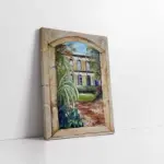 Taş Ev Kapı | Kanvas Tablo | Cam Tablo | Mdf Tablo | B09069