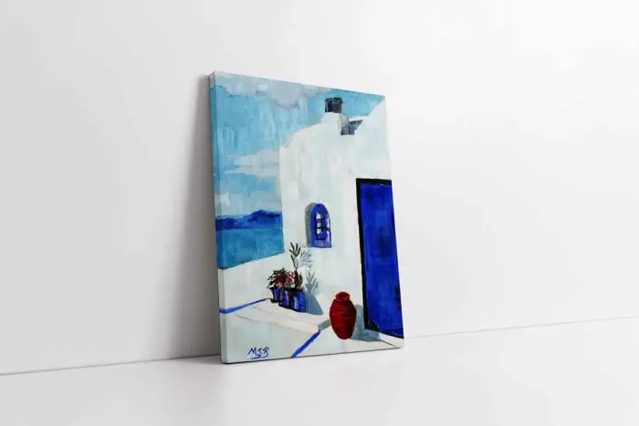 Santorini | Kanvas Tablo | Cam Tablo | Mdf Tablo | B09072 - Görsel 1