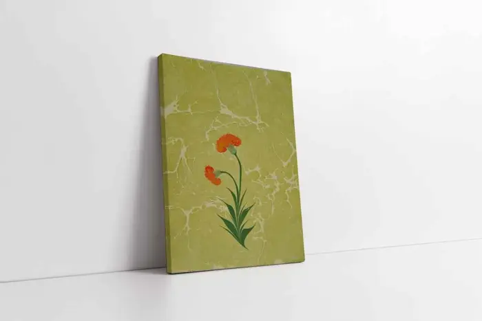 Çiçek Ebru | Kanvas Tablo | Cam Tablo | Mdf Tablo | B10105 - Görsel 1