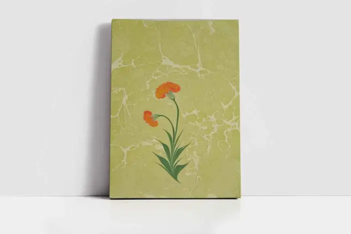 Çiçek Ebru | Kanvas Tablo | Cam Tablo | Mdf Tablo | B10105 - Görsel 2