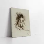 Çello Çalan Adam | Kanvas Tablo | Cam Tablo | Mdf Tablo | B11007