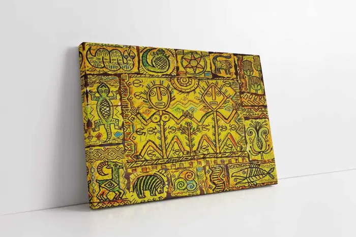 Etnik Motif | Kanvas Tablo | Cam Tablo | Mdf Tablo | B12010 - Görsel 1