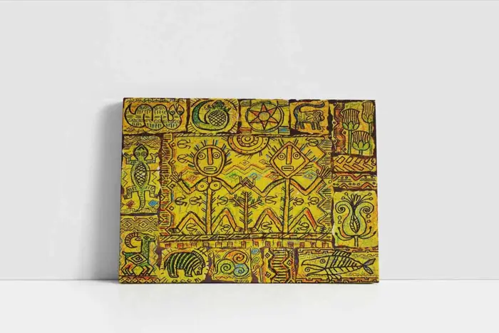 Etnik Motif | Kanvas Tablo | Cam Tablo | Mdf Tablo | B12010 - Görsel 2