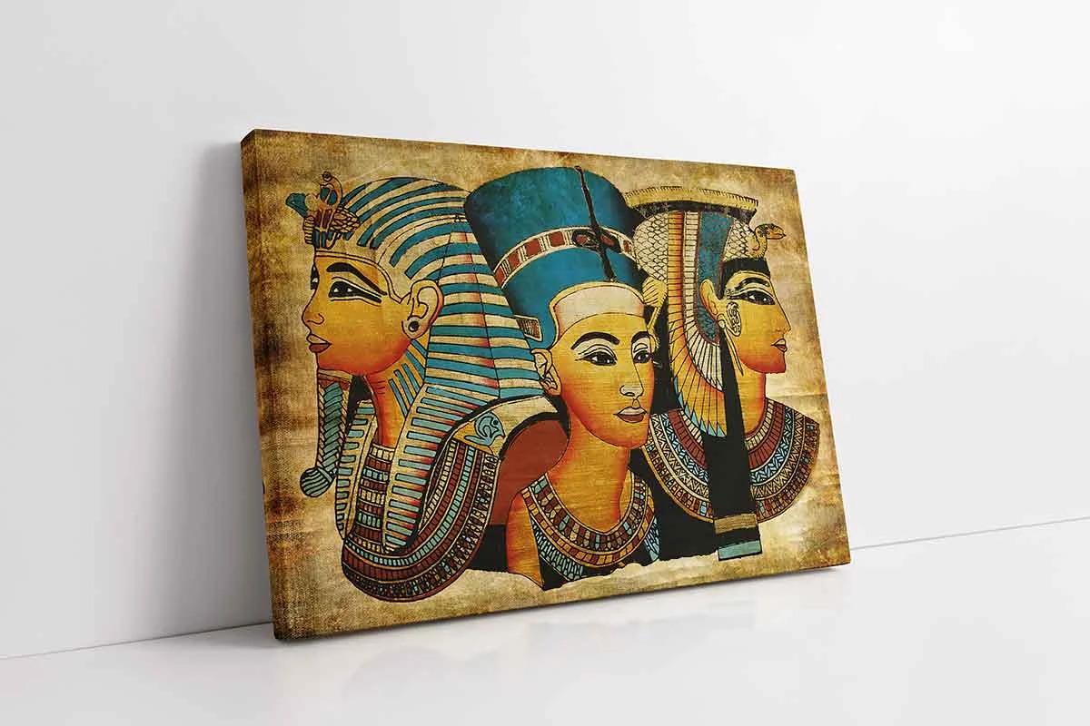 KB12023-10 Papirüs Mısır Dönemi | Kanvas Tablo | Cam Tablo | Mdf Tablo | B12023 - Görsel 1