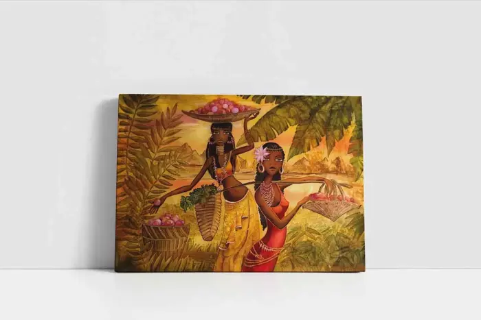 Afrikalı Kadınlar | Kanvas Tablo | Cam Tablo | Mdf Tablo | B12030 - Görsel 2