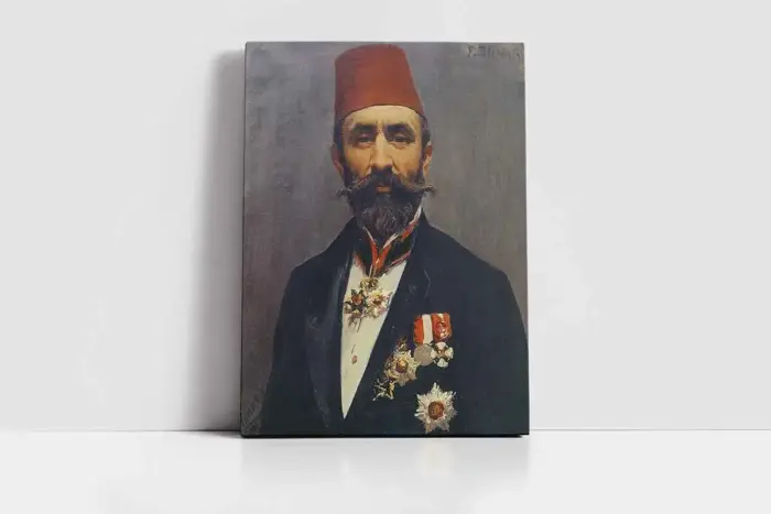 Fausto Zonaro Otoportre | Kanvas Tablo | Cam Tablo | Mdf Tablo | B13015 - Görsel 2