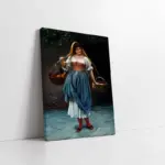 Köylü Kızı Eugene De Blaas | Kanvas Tablo | Cam Tablo | Mdf Tablo | B13037