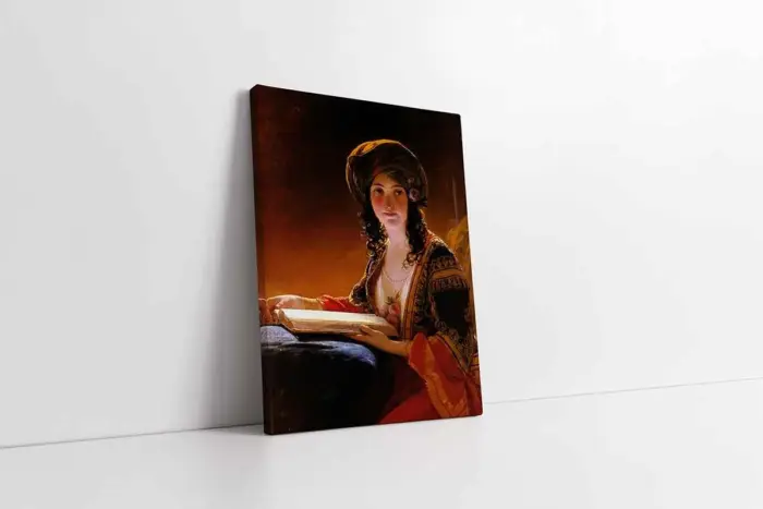 Oryantal Kadın Friedrich Von Amerling | Kanvas Tablo | Cam Tablo | Mdf Tablo | B13041 - Görsel 1