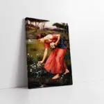 Çiçek Toplayan Kız | Kanvas Tablo | Cam Tablo | Mdf Tablo | B13059