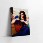 Saçıyla Oynayan Kadın | Kanvas Tablo | Cam Tablo | Mdf Tablo | B13061