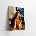 Ni Çizdiren Kadın | Kanvas Tablo | Cam Tablo | Mdf Tablo | B13062