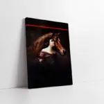 Kadın Ve At | Kanvas Tablo | Cam Tablo | Mdf Tablo | B13069