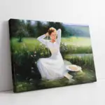 Doğadaki Kadın | Kanvas Tablo | Cam Tablo | Mdf Tablo | B13074