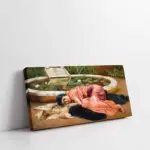 Havuz Başında Yatan Kadın | Kanvas Tablo | Cam Tablo | Mdf Tablo | B13079