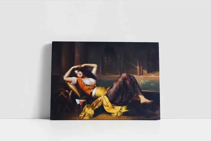 Uzanan Kadın | Kanvas Tablo | Cam Tablo | Mdf Tablo | B13086 - Görsel 2