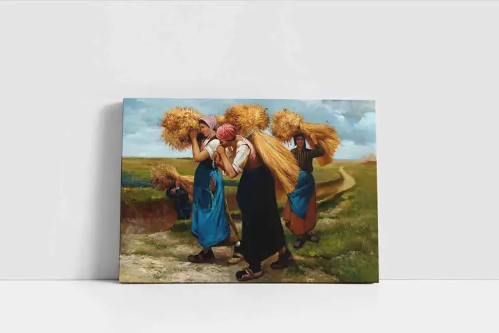 Tarlada Çalışan Kadınlar | Kanvas Tablo | Cam Tablo | Mdf Tablo | B13089 - Görsel 2