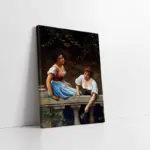 Düşüncelere Dalan Kızlar | Kanvas Tablo | Cam Tablo | Mdf Tablo | B13093