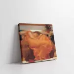 Turuncu Elbiseli Kadın | Kanvas Tablo | Cam Tablo | Mdf Tablo | B13158