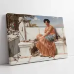 Oryantal Kadın J William Godward | Kanvas Tablo | Cam Tablo | Mdf Tablo | B13170