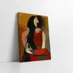 Oturan Kadın Pablo Picasso | Kanvas Tablo | Cam Tablo | Mdf Tablo | B13199