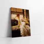 Oturan Kadın | Kanvas Tablo | Cam Tablo | Mdf Tablo | B13208