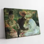 2 Kadın 1 Adam | Kanvas Tablo | Cam Tablo | Mdf Tablo | B13246
