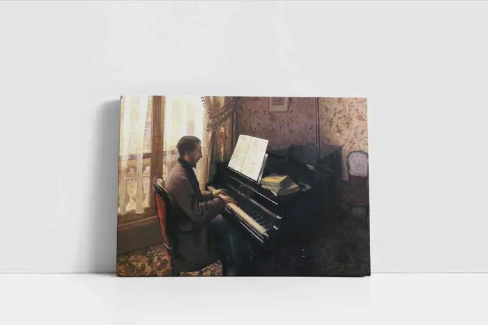 Piyano Çalan Adam | Kanvas Tablo | Cam Tablo | Mdf Tablo | B13259 - Görsel 2