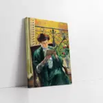 Kitap Okuyan Kadın | Kanvas Tablo | Cam Tablo | Mdf Tablo | B13263