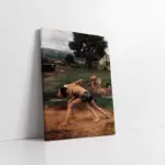 Güreş Yapan Çocuklar | Kanvas Tablo | Cam Tablo | Mdf Tablo | B13278